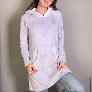 SOLD Disney Fleecy Lavender Purple Mickey Mouse Tunic Sweatshirt
